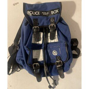 Doctor Who Backpack Tardis Call Box  Knapsack Blue Bag